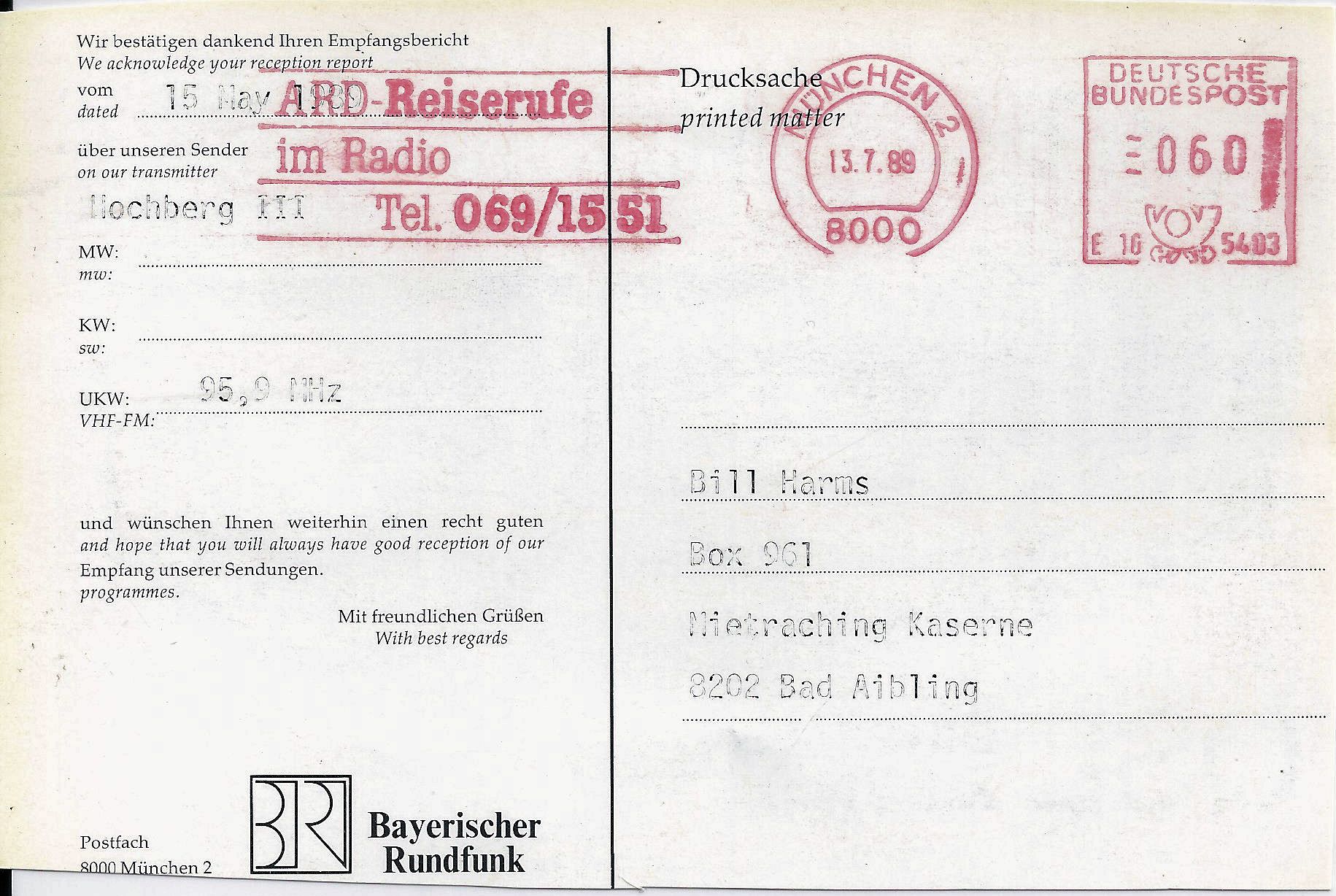 BRF 3 Hochberg 95.9 MHz