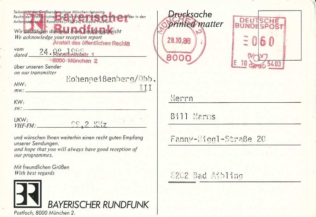 BRF 3 Hohenpeißenberg 99.2 MHz
